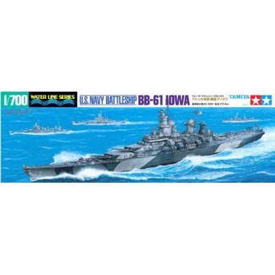 BB-61 IOWA U.S. Battleship - 1/700 SCALE WATER LINE SERIES - TAMIYA 31616